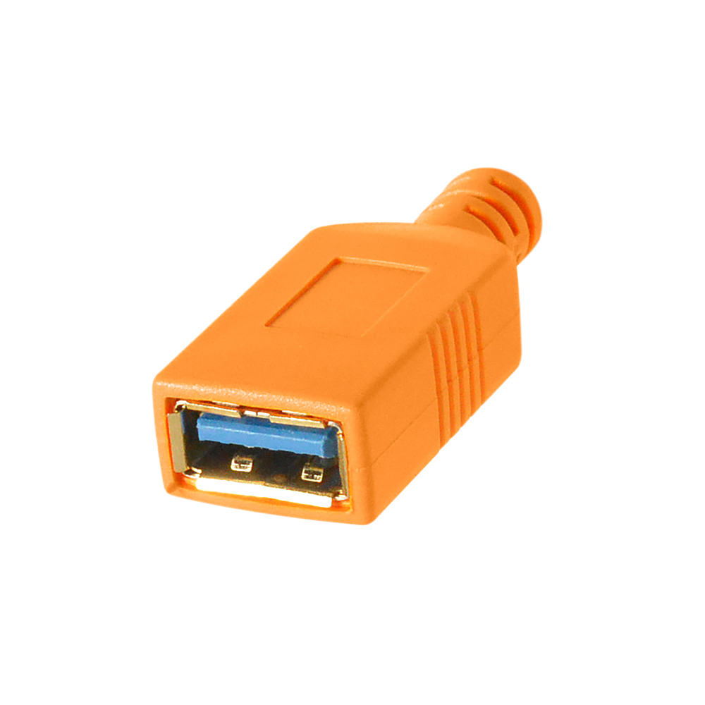 TetherPro USB-C auf USB-A Female (extender) | 4,6m | HiVis-Orange – Bild 2